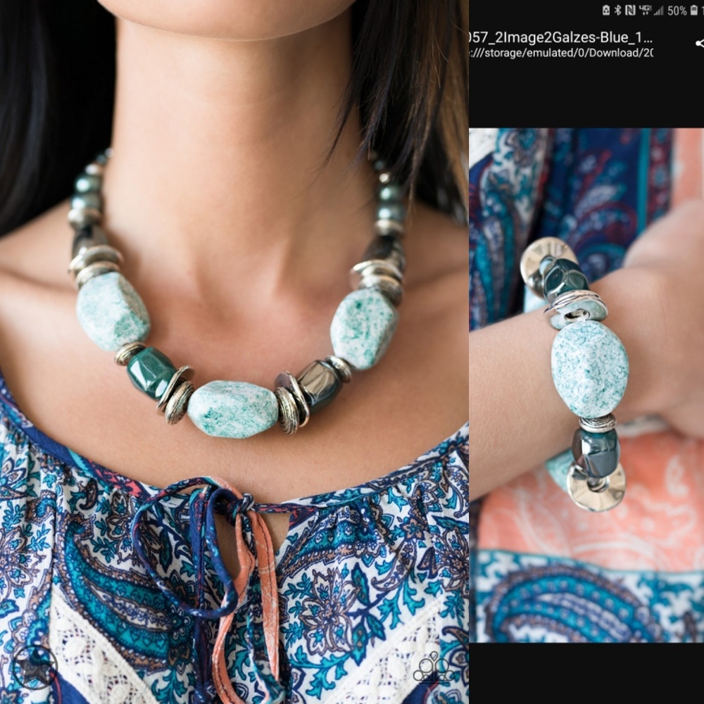 Paparazzi Necklace & Bracelet set